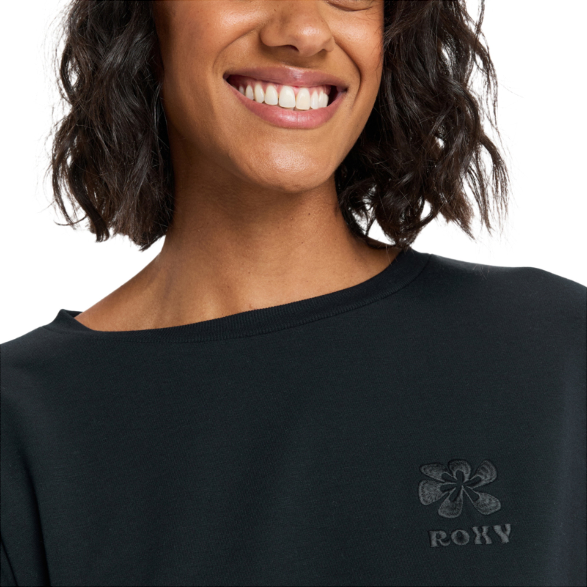 2025 Roxy Womens Surfing By Moonlight Modal Blend Lounge Top ERJFT05008 - Anthracite